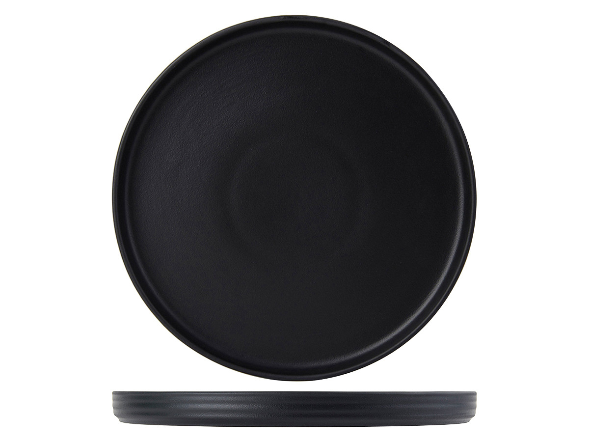 Victoria Bay Plate 10.75X0.875 IN China Matte Black Round Fully Vitrified Dual Ovenable Dishwasher Safe 12/Case