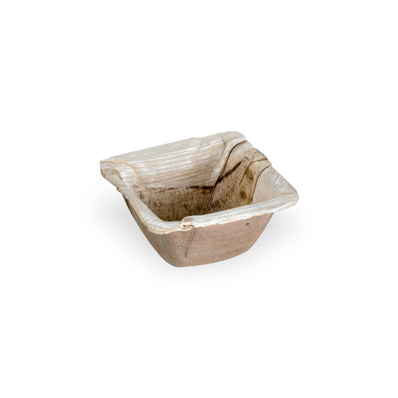 Take-Out Container Base 2.5X2.5X1.3 IN Palm Leaf Square 50 Count/Pack 6 Packs/Case 300 Count/Case
