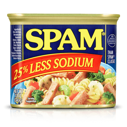 SPAM® Meat 12 OZ 25% Less Sodium 12/Case