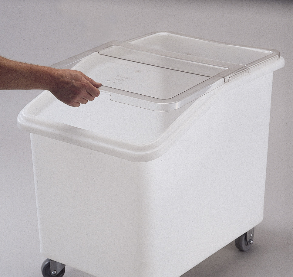 Ingredient Bin 37 GAL White Slant Top 1/Each