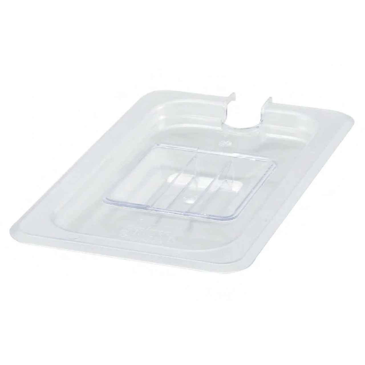 Food Pan Cover 1/4 10.38X6.38X1.0 IN Rectangle PC Slotted 1/Each