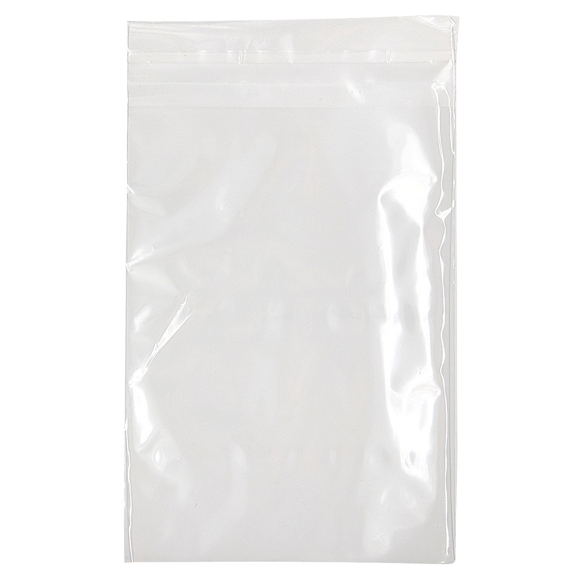 Bag 5.25X7.25 IN PP 1.6MIL Clear With Lip & Tape Closure 1000/Case