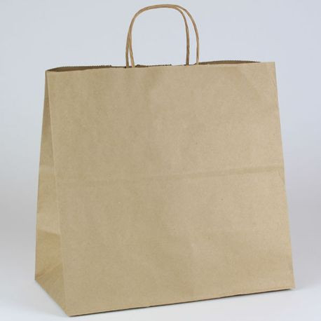 Shopping Bag 13X7X13 IN Paper Kraft With Handle 250/Case