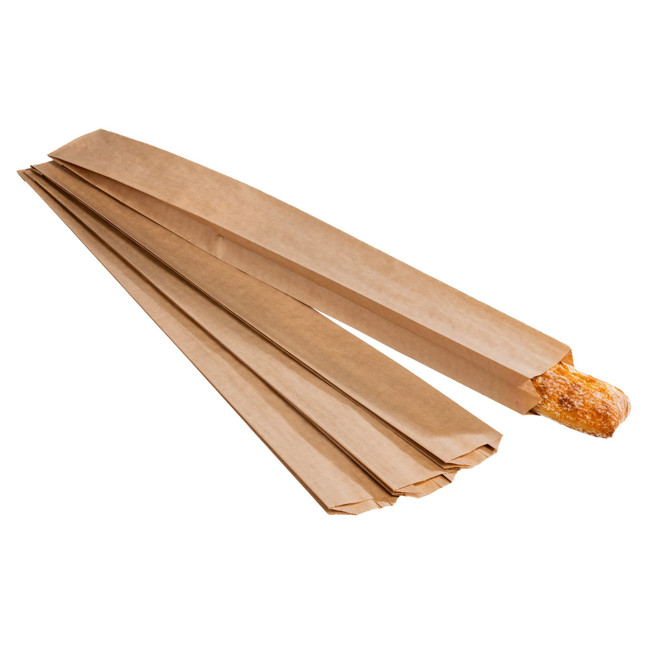 Bread Bag 3.5X2X24 IN Paper Natural Plain 1000/Case