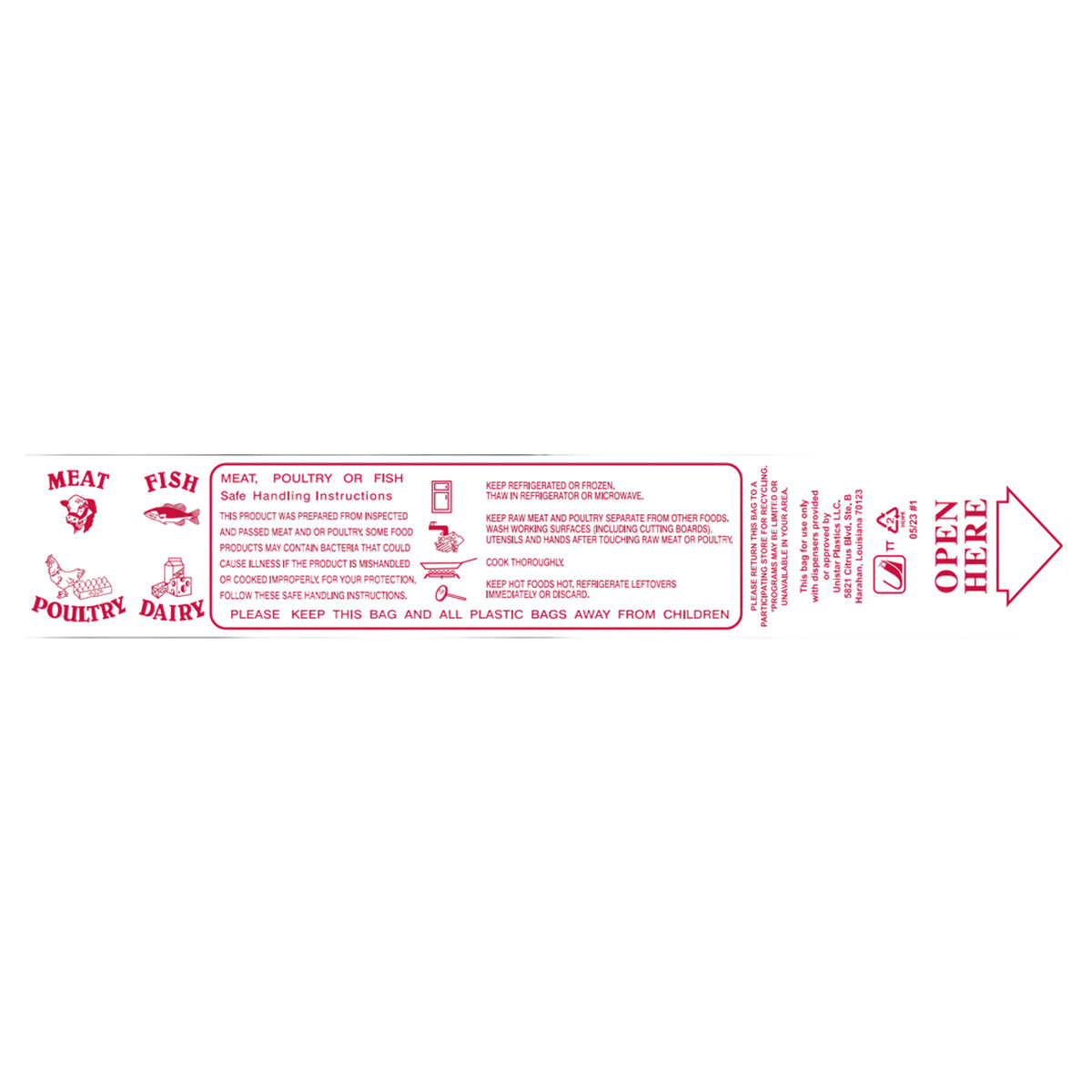 Pak Fresh Bag 15X20 IN High-Density Polyethylene (HDPE) 7MIC Safe Handling 3000/Case