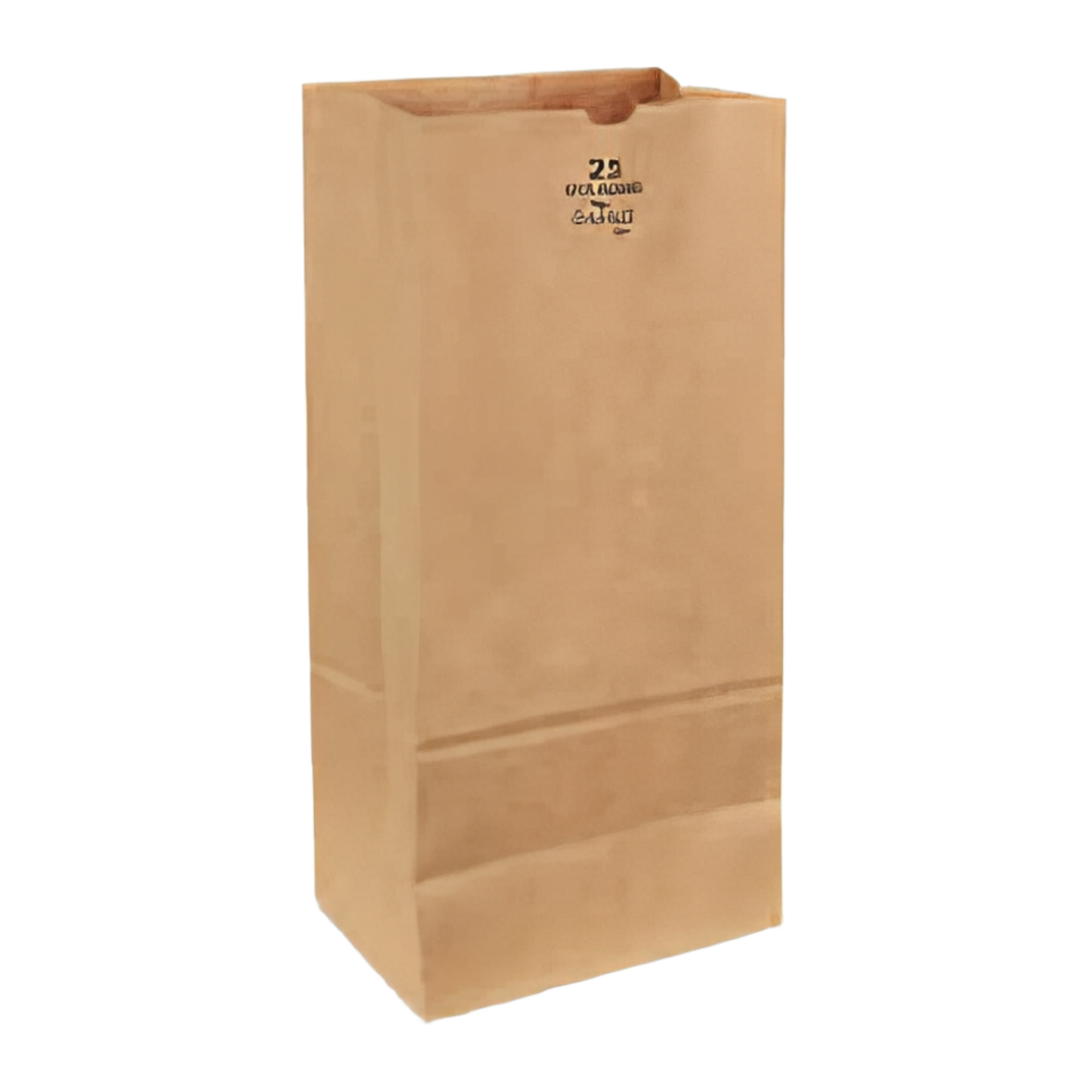 Bag 18X8.25X5.25 IN 25 LB Virgin Paper 57# Extra Heavy Kraft With Self-Opening (SOS) Closure 400/Bundle