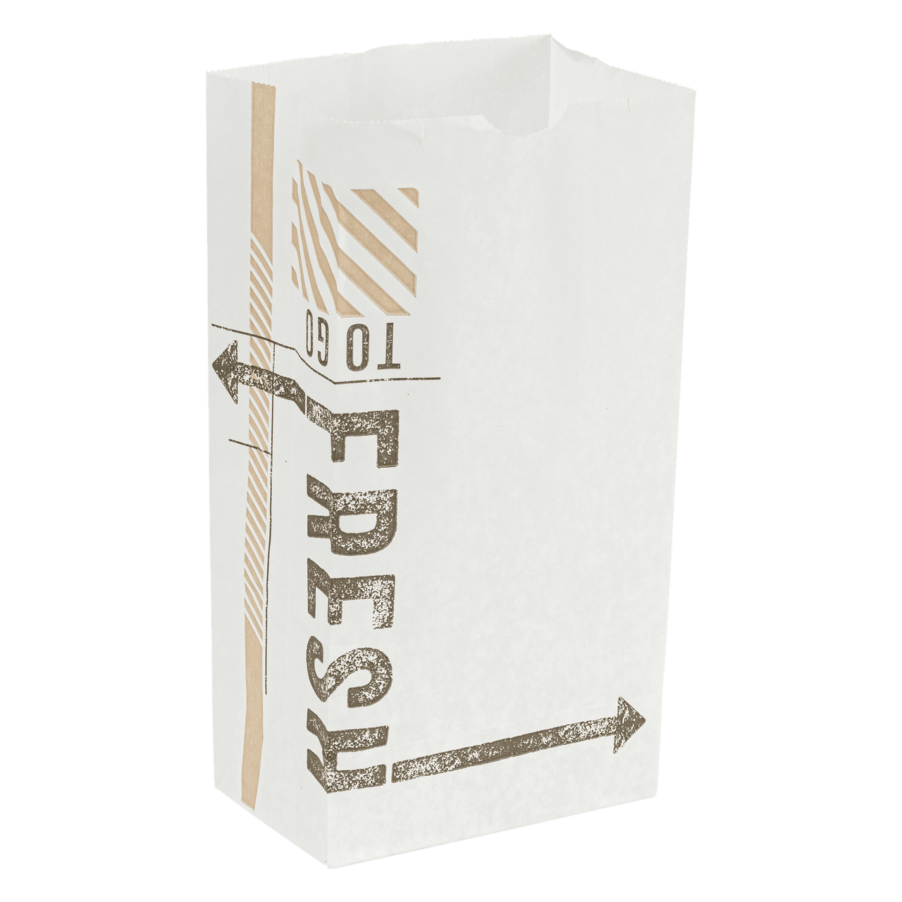 TO GO FRESH™ Bakery Bag Wax 4# Bleached Kraft 500/Case