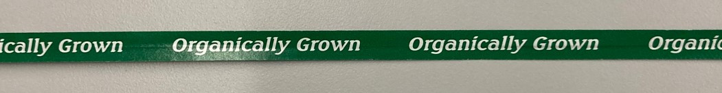 Organic Twist Tie 18X0.375 IN Paper Green White 250/Bundle