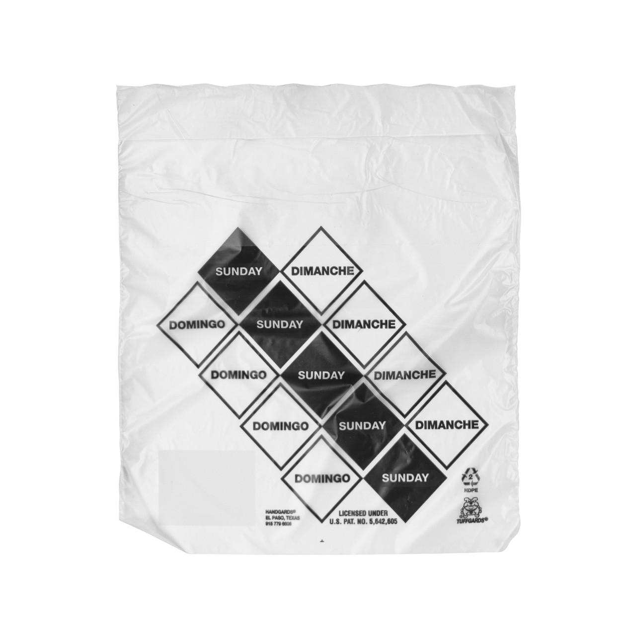 Tuffgards® Bag 6.5X7+1.75 IN 6.5 IN Printed Sunday High Density Portion Bag 2000/Case