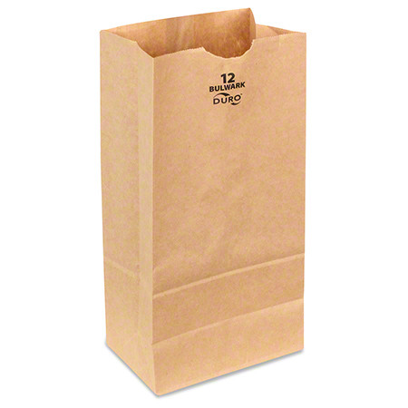 Duro® Bulwark Bag 7.063X4.5X13.75 IN Paper 12# 57# Extra Heavy Duty Kraft 400/Bundle