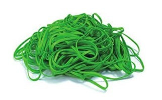 Rubber Band #16 2.5X0.0625 IN Rubber Latex Green 1/Bag