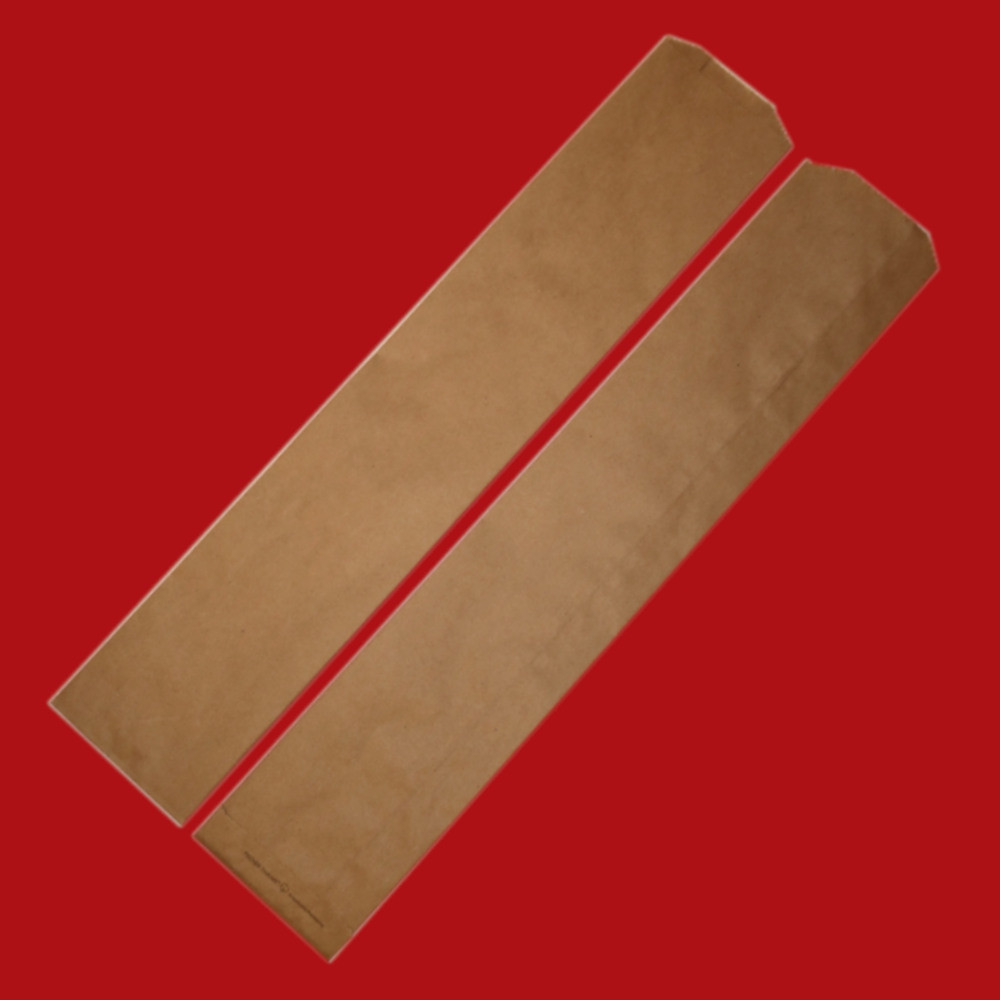 Baguette Bread Bag 4.5X2.5X24 IN Kraft Paper Kraft Gusset 1000/Case