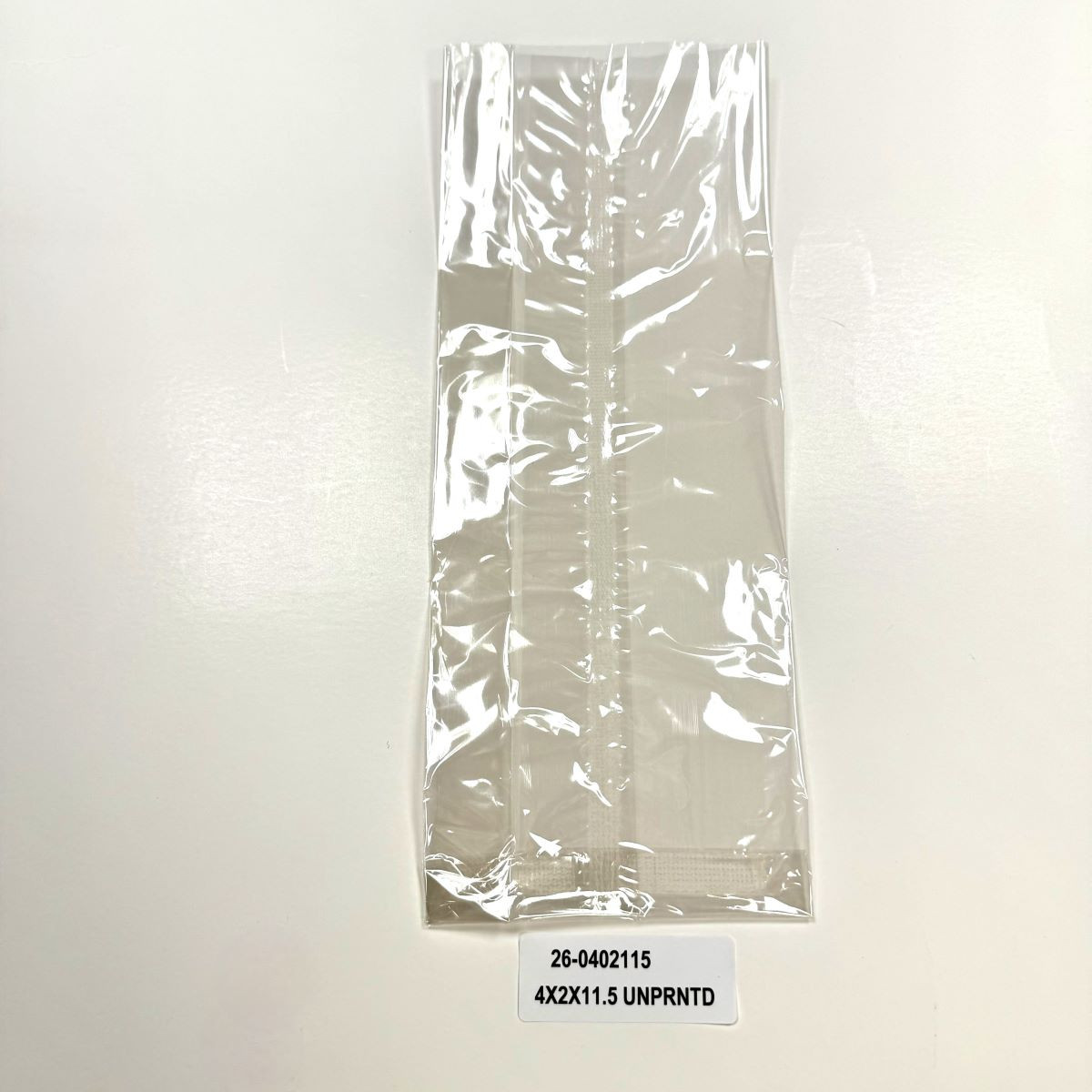 Bag 4X2X11.5 IN Cellophane With Fold Over Closure 1000/Case