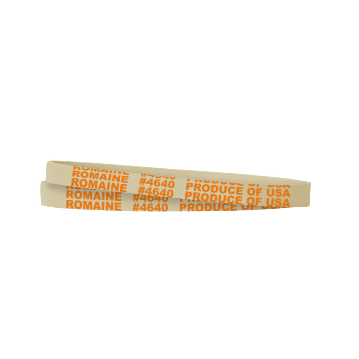 Romaine Lettuce Rubber Band 5.5X0.375 IN Rubber Latex White Orange 1/Bag