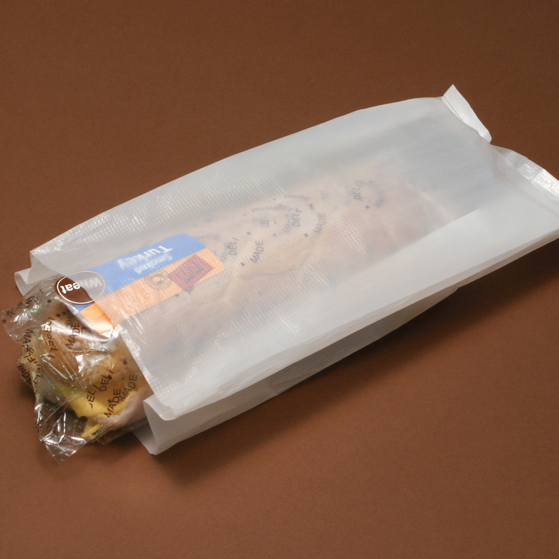 Grocery Bag #20 8X5X18 IN HDPE 0.5MIL White With Open Ended Closure Wet Pack Gusset 1000/Case