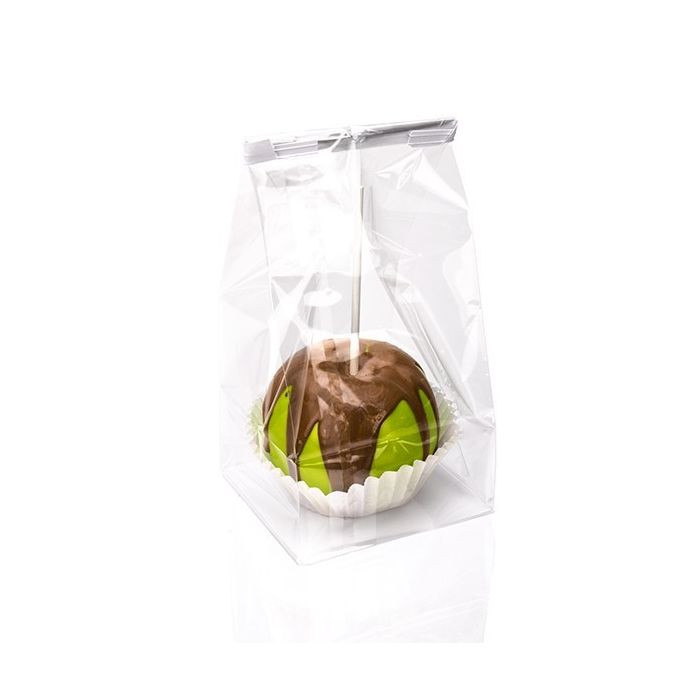 Apple Bag 4X4X9 IN Paper Insert Flat Bottom Gusset 100/Pack