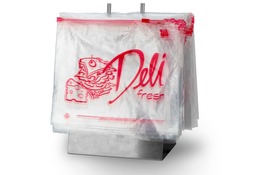 Deli Bag 10.5X8 IN Plastic 1.25MIL Deli Fresh With Slide Seal Closure Top Load Saddlepack 1000/Case