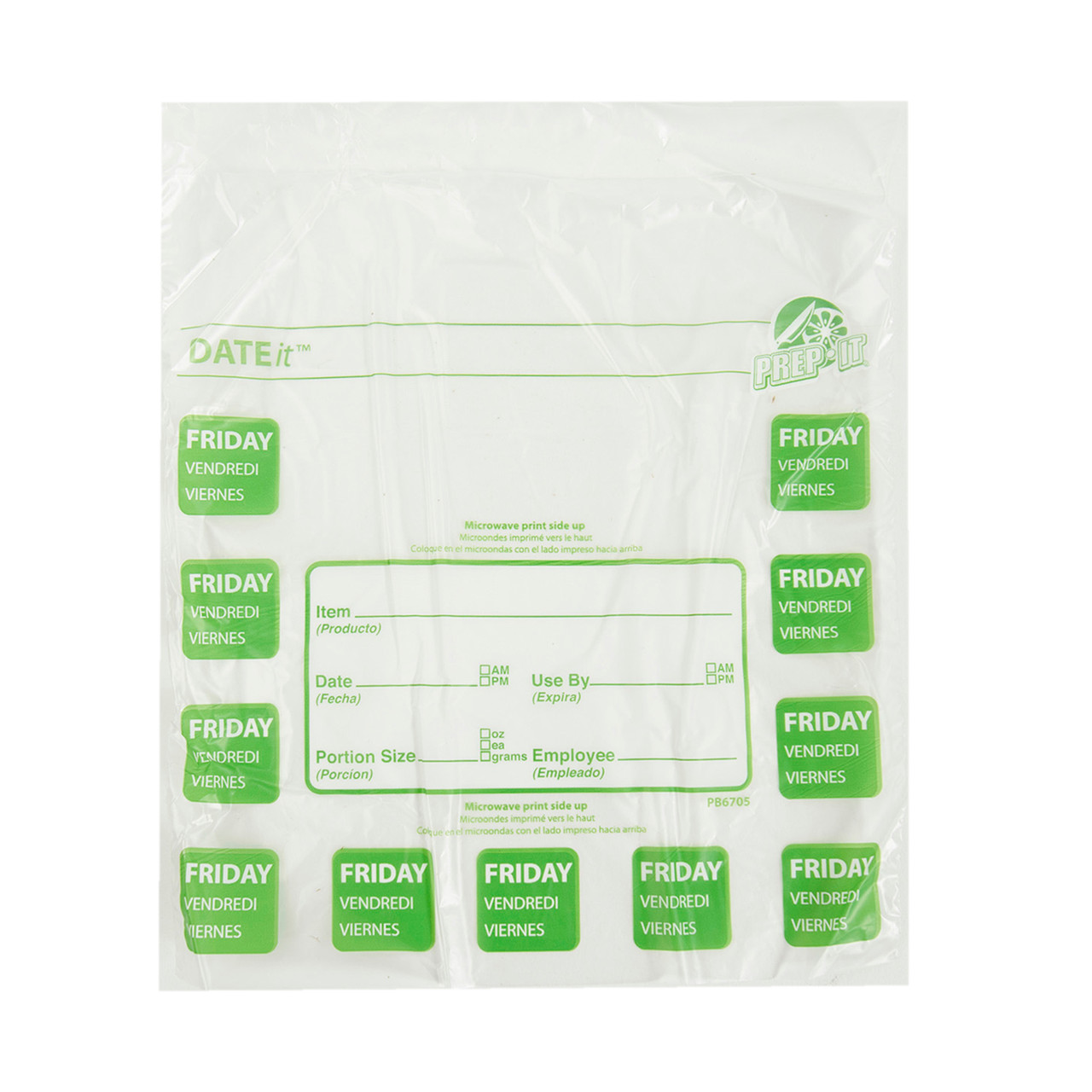 Bag 6.5X7 IN Plastic Clear Friday Portion Bag Saddlepack 2000/Case