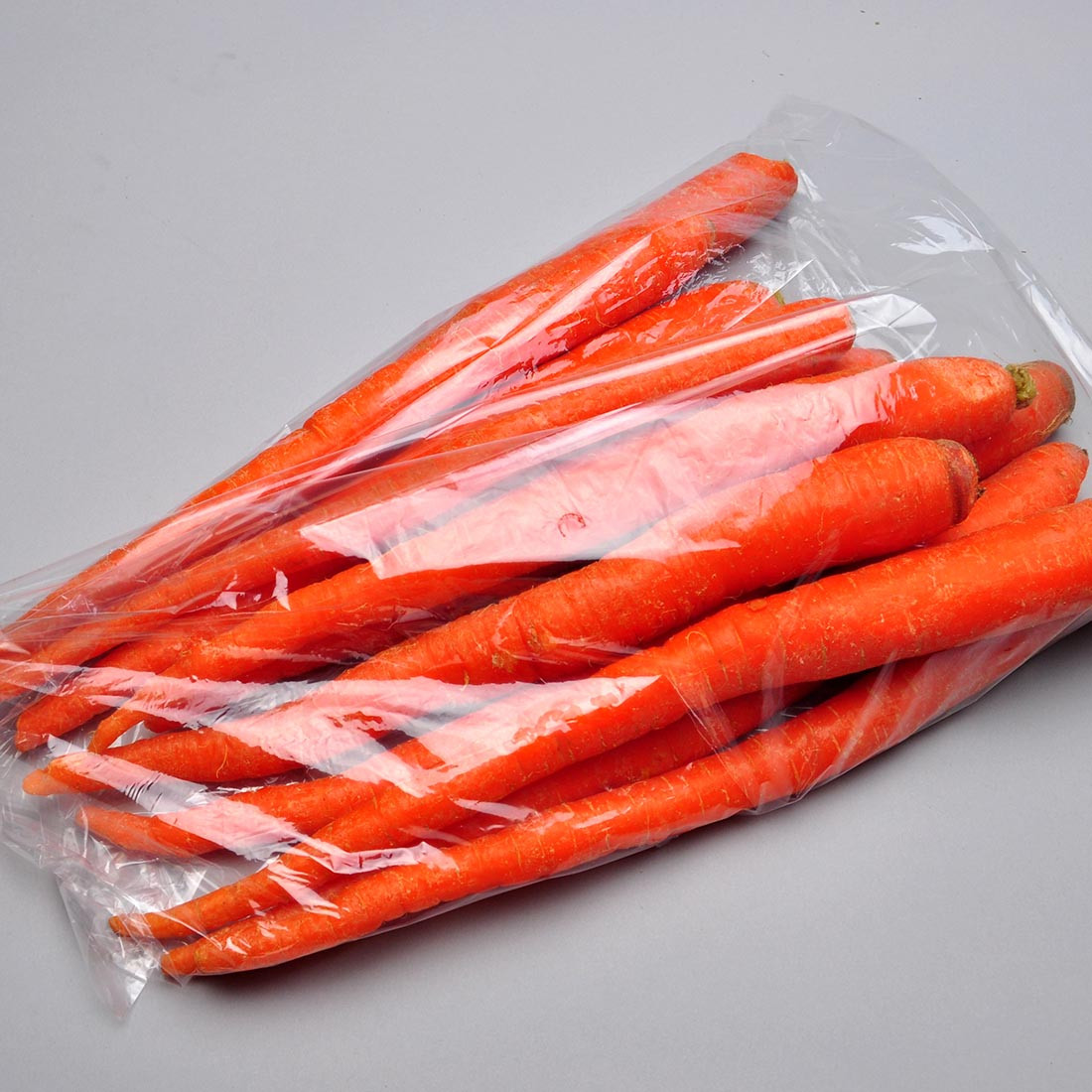 Produce Bag 8X3X20 IN Low-Density Polyethylene (LDPE) 0.8MIL Clear With Open Ended Closure Gusset Vented 1000/Case