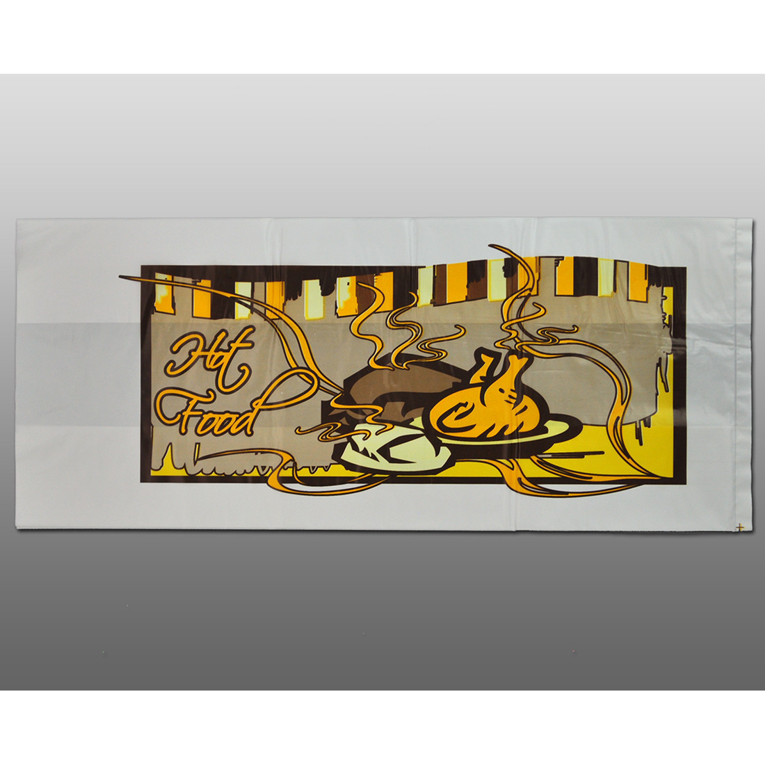 Hot Food Bag 6X4X14 IN HDPE 8# 1.25MIL FDA Compliant Gusset 1000/Case