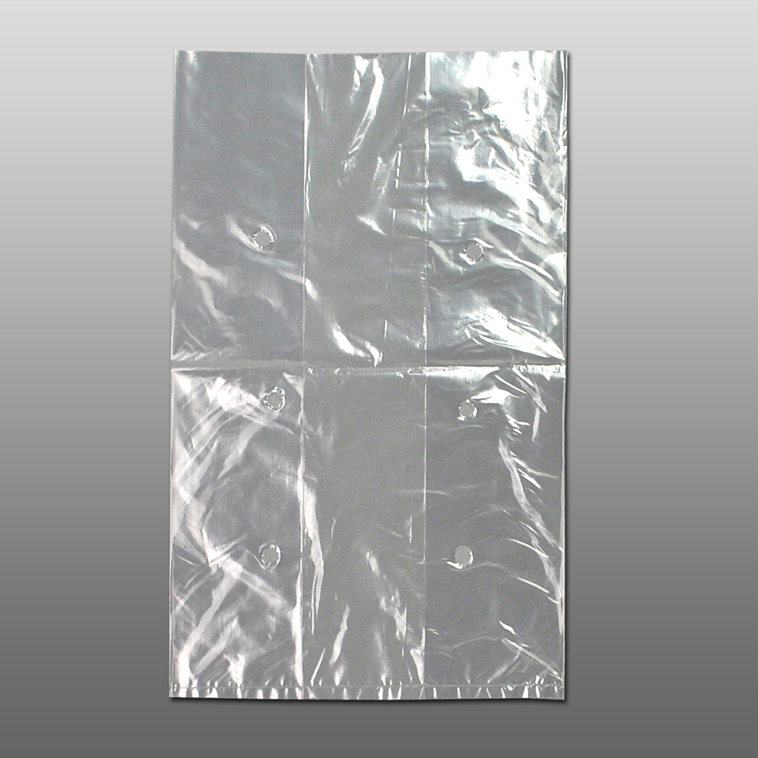 Lettuce Bag 7X5X11 IN LDPE 0.8MIL Clear FDA Compliant Gusset Vented 1000/Case