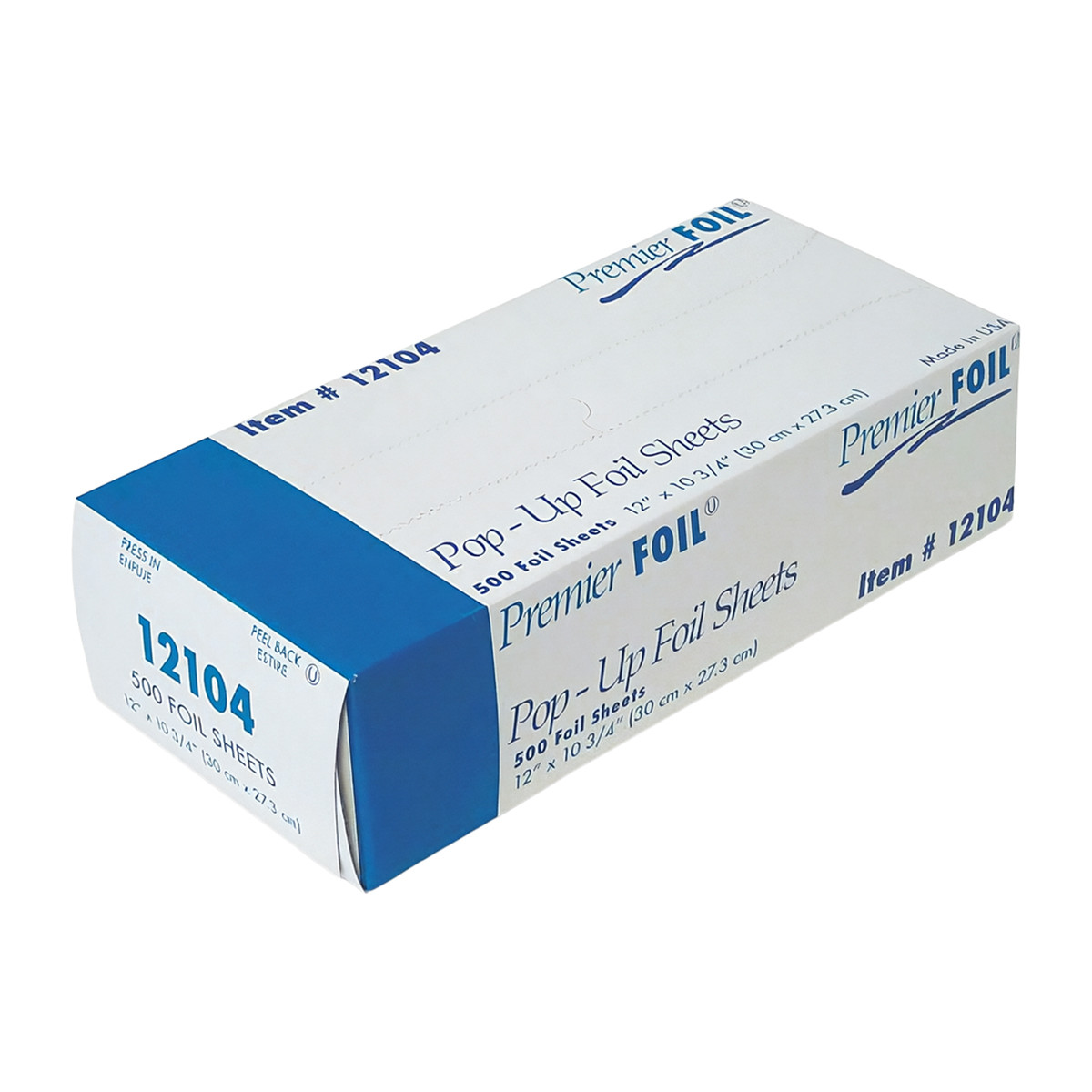 Foil Sheets 12X10.75 IN Aluminum Silver Interfold 500 Sheets/Pack 6 Packs/Case