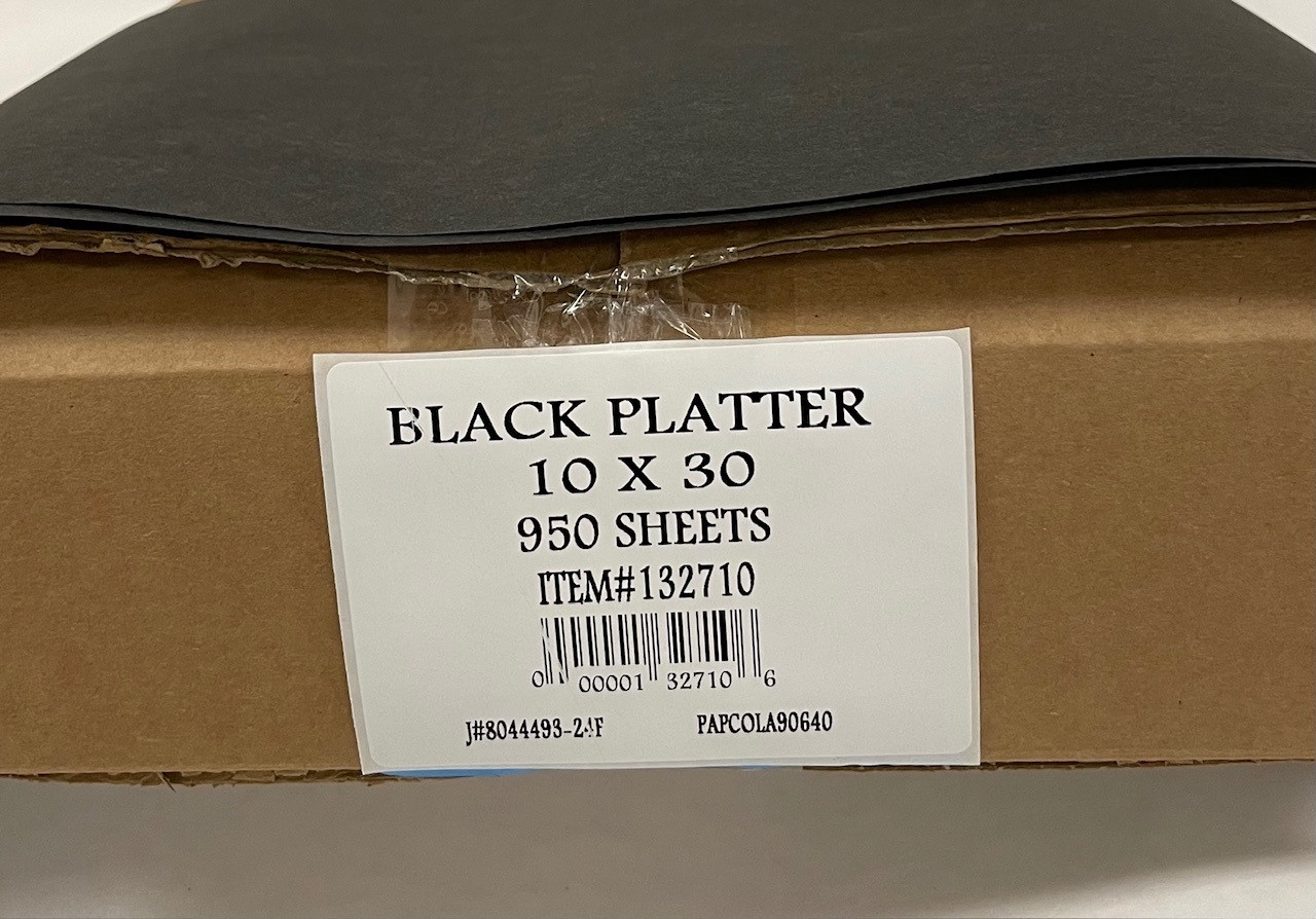 Steak & Butcher Paper Sheets 10X30 IN Black 950/Case