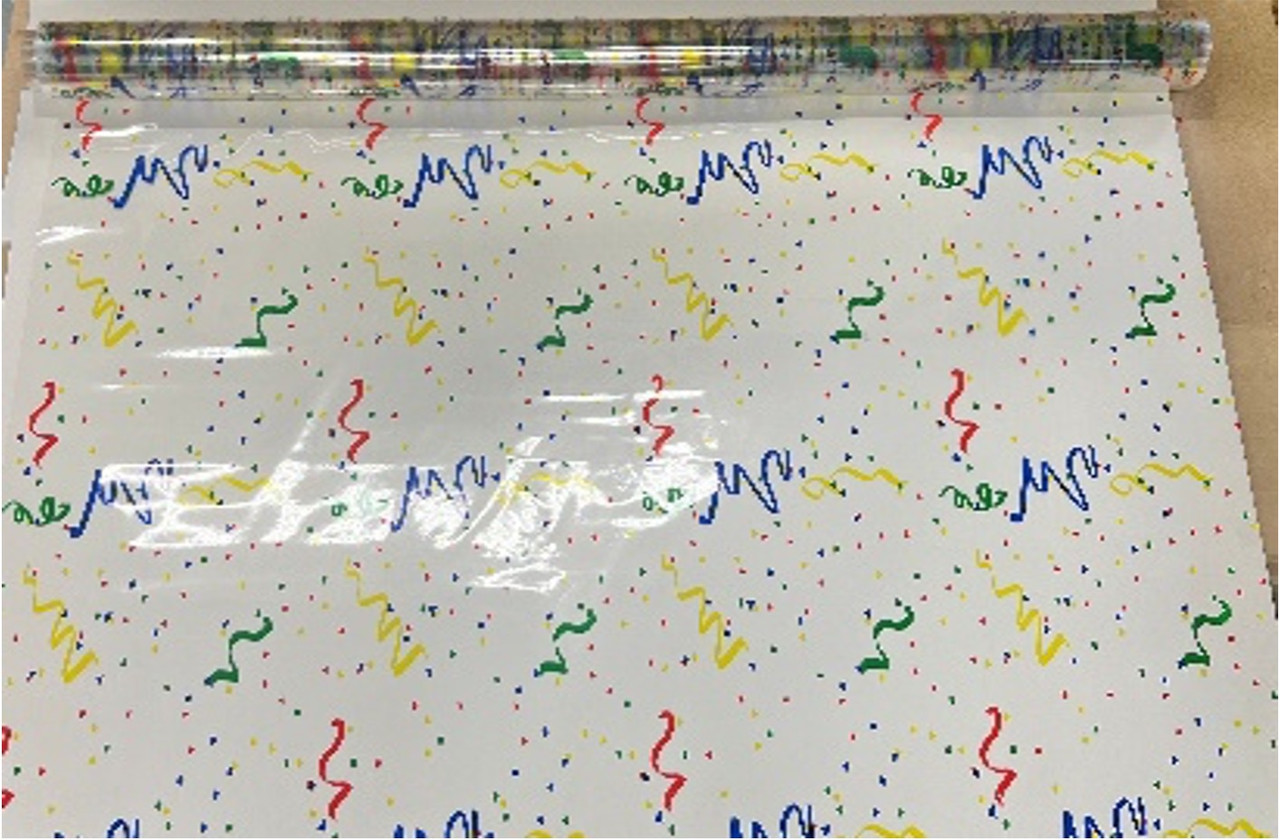 Multi-Purpose Roll 20IN X100FT PP Multicolor Confetti 1/Roll