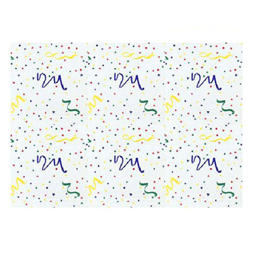 Roll 40IN X100FT Cellophane Clear Confetti 1/Roll