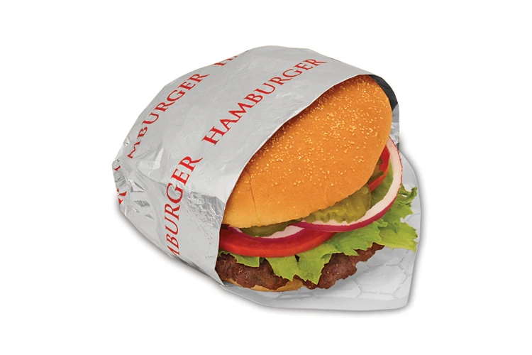 Bagcraft® Hamburger Foil Sheets 10.5X14 IN Foil-Lined Paper Honeycomb 2000/Case
