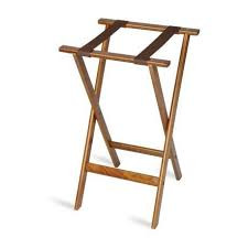 Tray Stand 30 IN Wood 1/Each