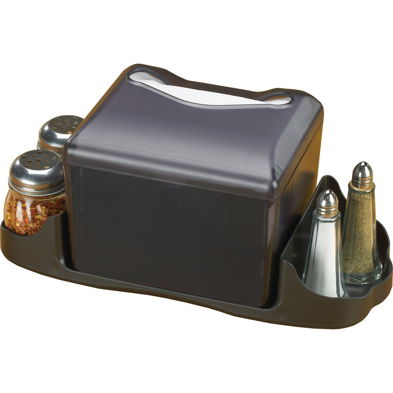 San Jamar Venue® Napkin Dispenser Black ABS Full Fold Tabletop 1/Each