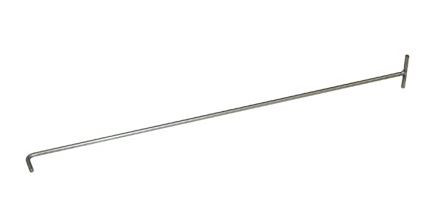 Peg Hook 30 IN Metal Silver 1/Each