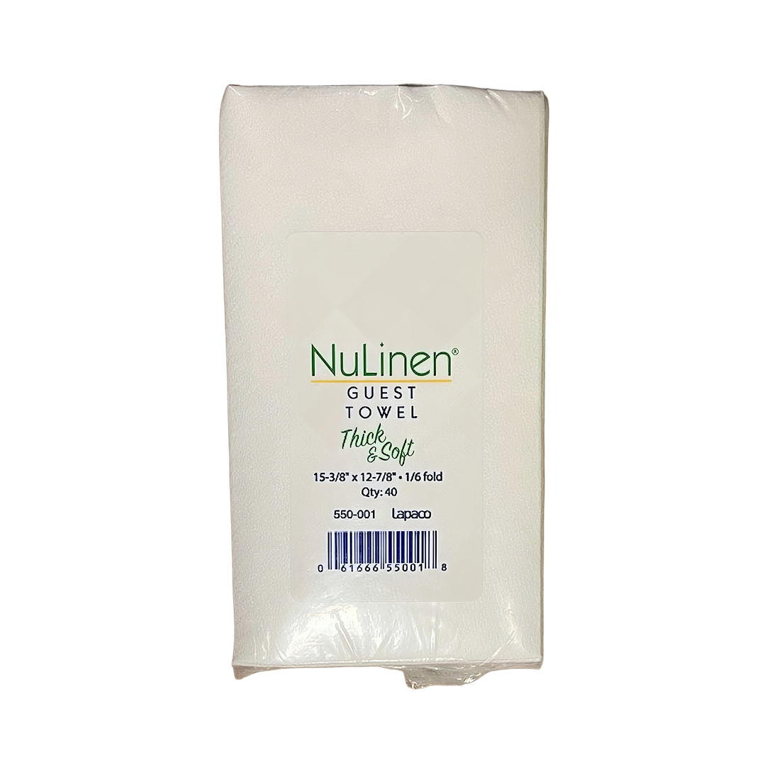 Dinner Napkins 15.38X12.88 IN White Linen Paper 1/6 Fold 480/Case