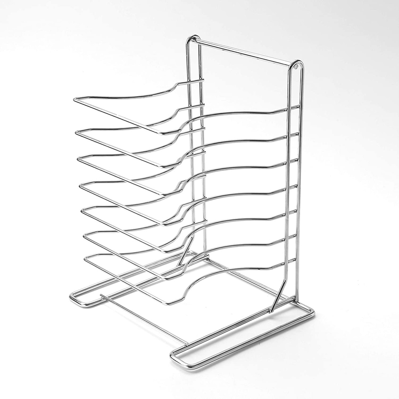 Pizza Pizza Rack 12X15.5 IN Chrome Plated Steel Silver Hand Wash 1/Each