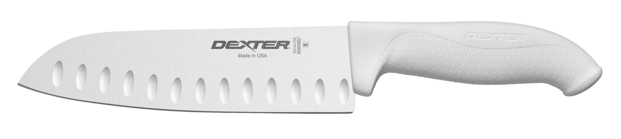 SofGrip Santoku Knife 7 IN White Duo-Edge 1/Each
