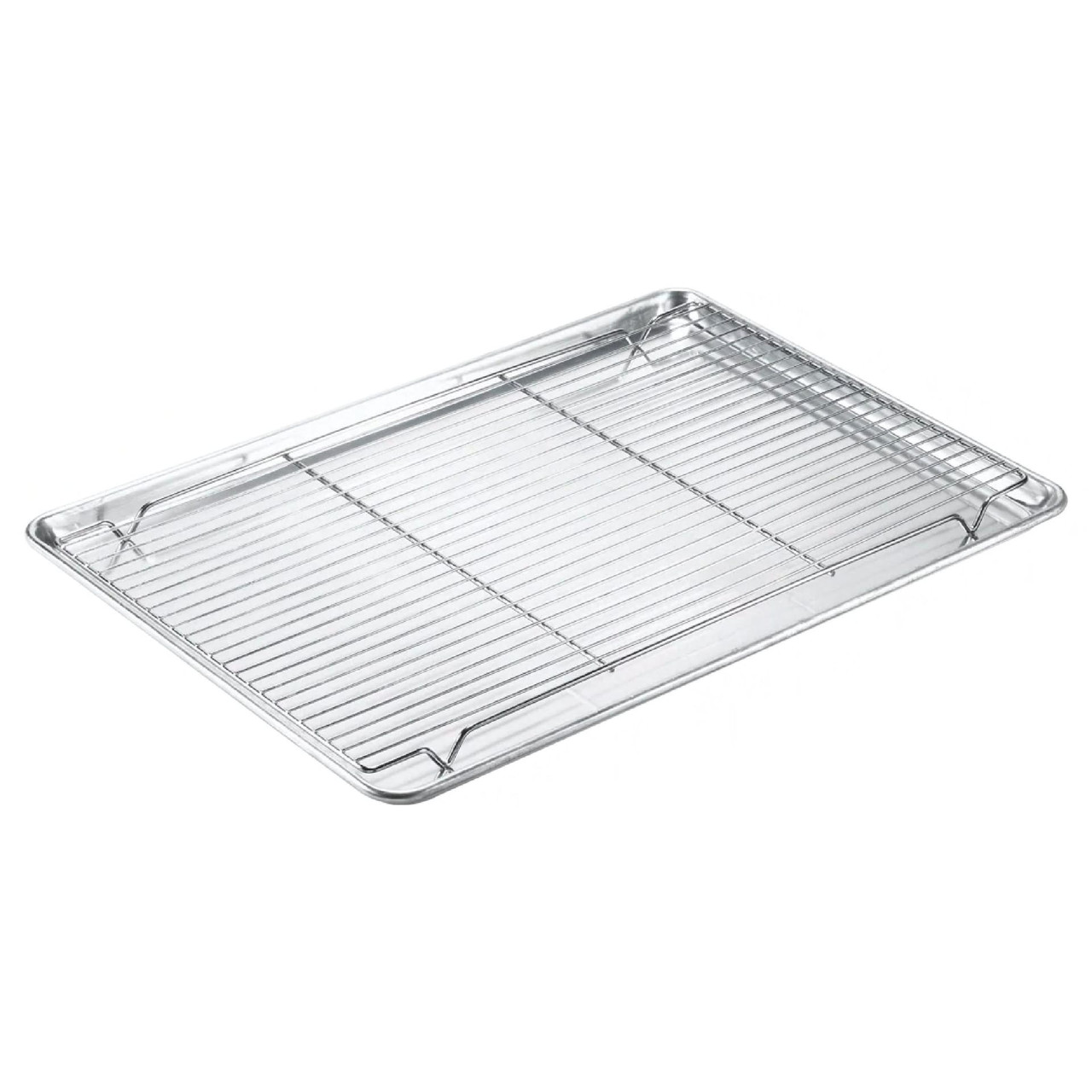 Pan Grate 16X24 IN Nickel Plated Steel Wire For Full Size Pan Footed 1/Each