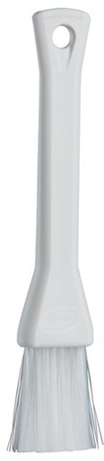 Vikan® Pastry Brush 7.7X1.2X0.6 IN PP Polyester Stainless Steel White Detail Soft Bristle 1/Each