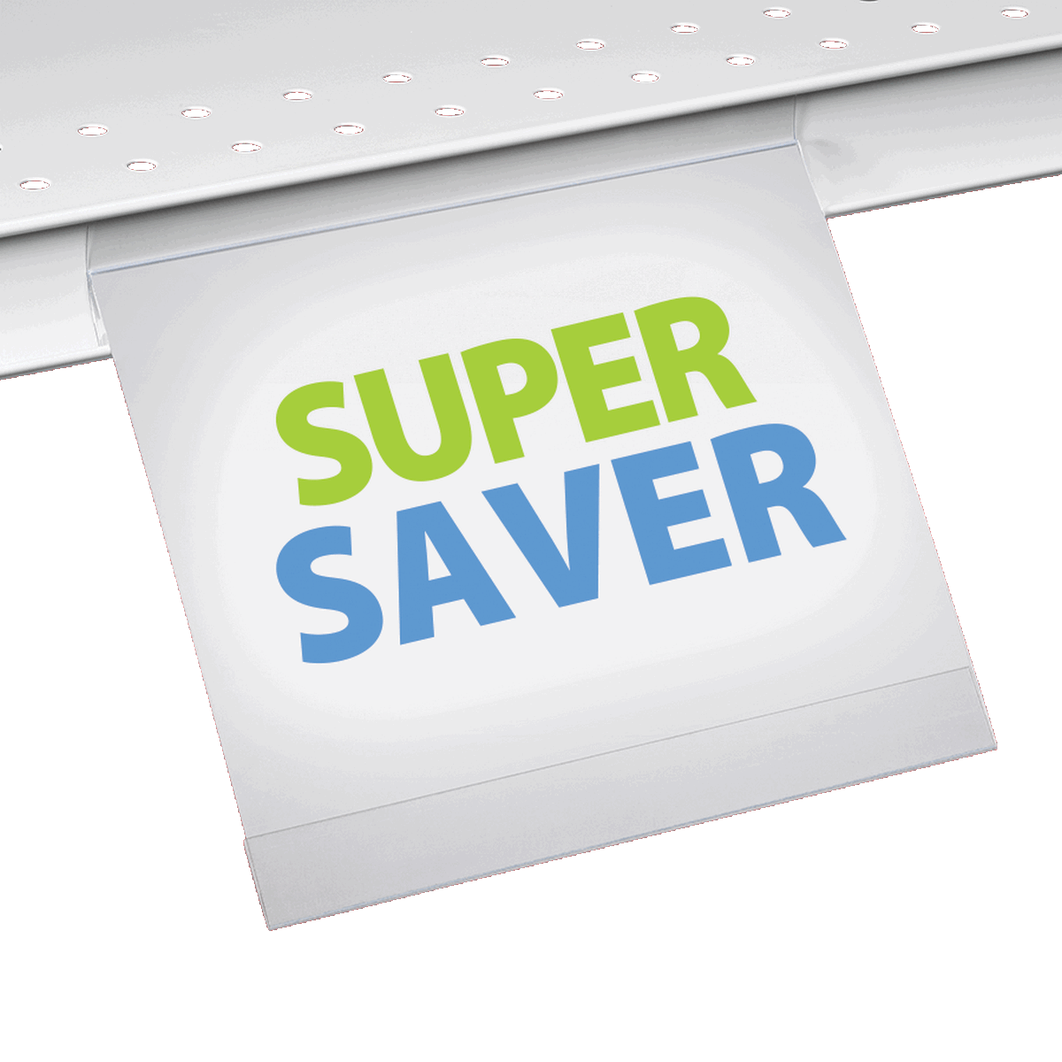 Fold Price Channel Sign Holder 5.5X3.5 IN Clear 3 Fold 25/Pack