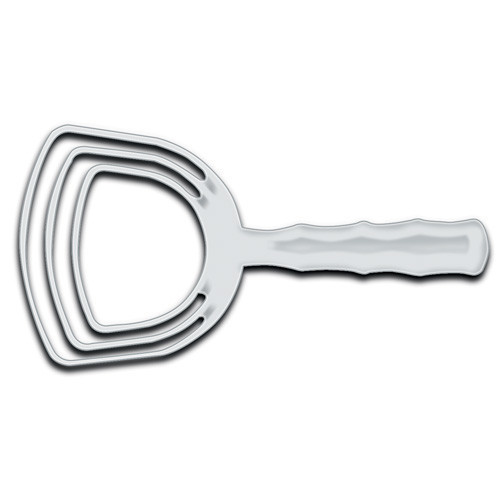 Bone Dust Scraper PP White Square 1/Each