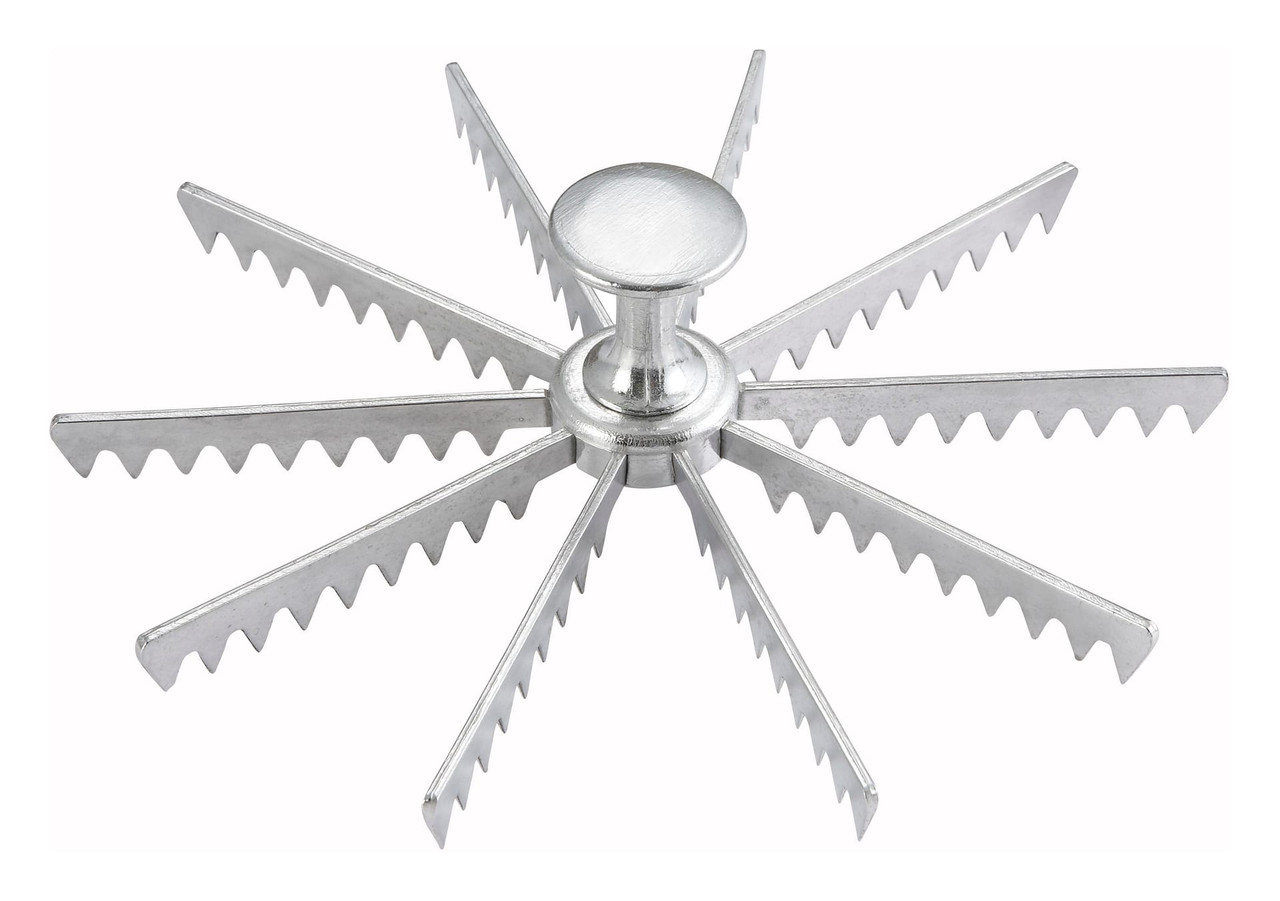 Pie & Cake Marker 9.38X2.438 IN Aluminum 10-Cut Hand Wash 1/Each