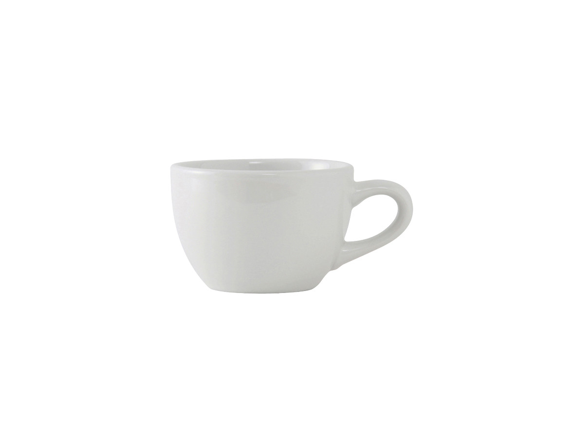 Alaska Coffee Cup 8 OZ China Porcelain White Round Low Fully Vitrified 36/Case