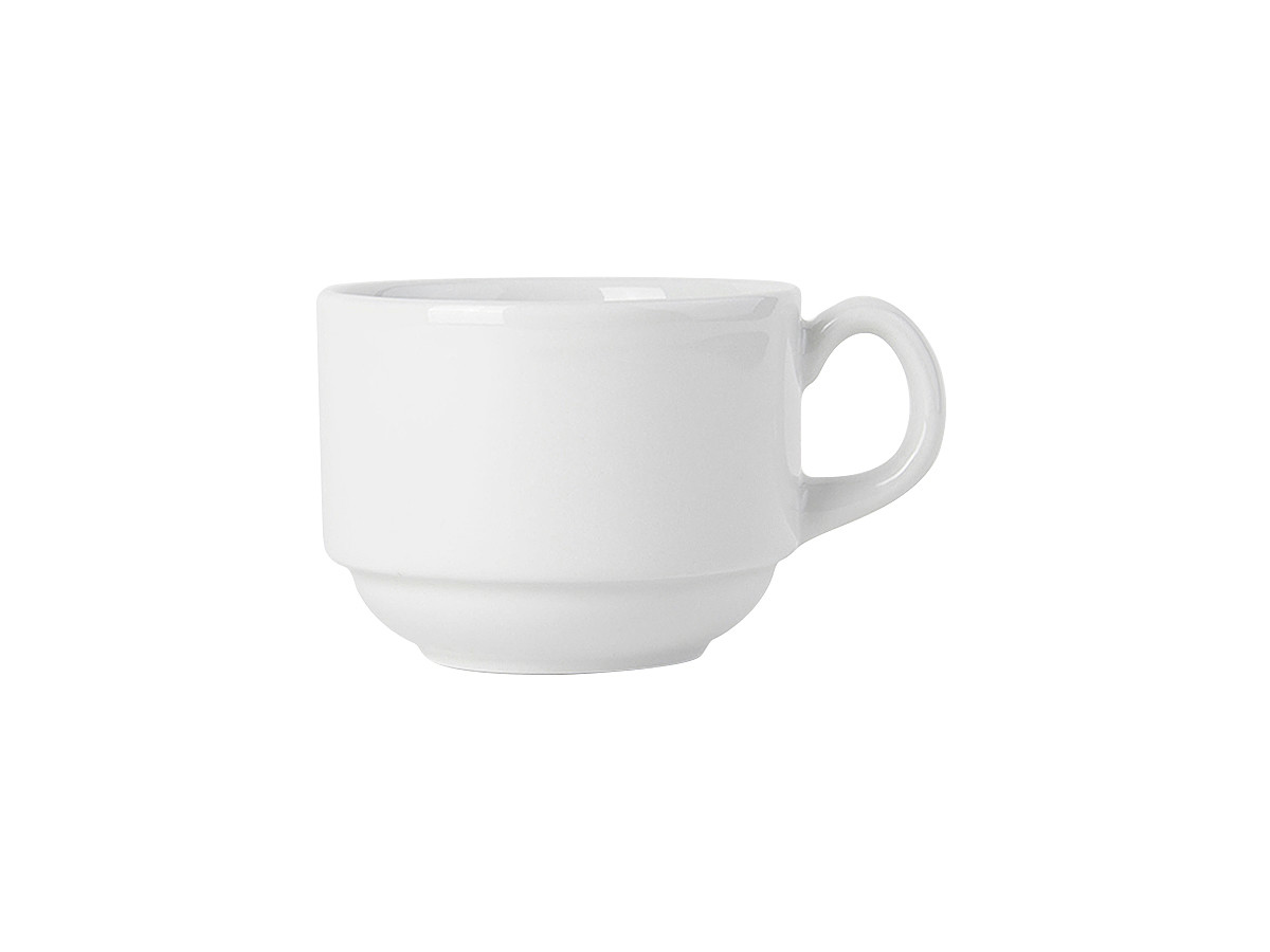 Alaska Coffee Cup 4.5X2.625X3.5 IN 8 OZ China Porcelain White Round Fully Vitrified 36/Case