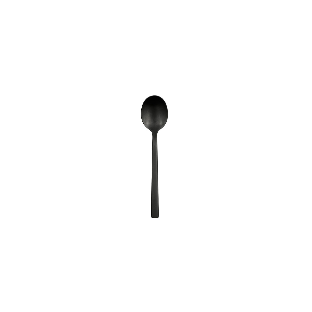 Elexa Satin Noir Demitasse Spoon 18/0 Stainless Steel Black 36/Case