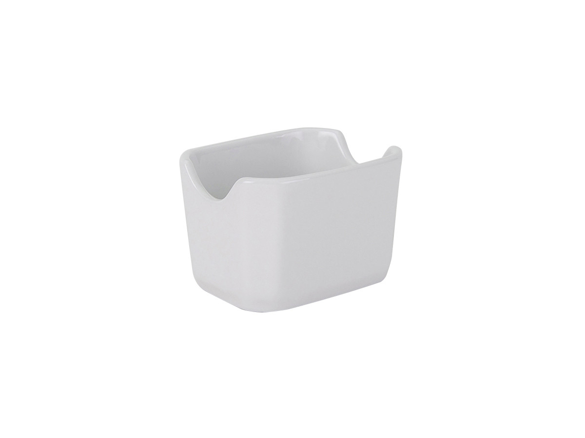Sugar Packet Holder 3.5 IN China Porcelain White Fully Vitrified Oven Safe Dishwasher Safe Microwave Oven Safe 12/C