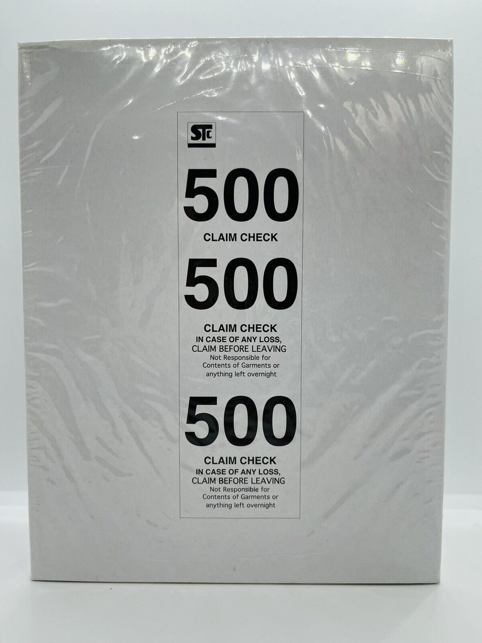 Coat Check Ticket 1.50X5X6.50 IN Cardboard White 3-Part 500/Box