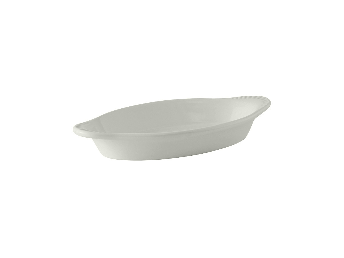Welsh Rarebit 8.125 IN 8 OZ China White Oval Fully Vitrified Oven Safe Dishwasher Safe Microwave Oven Safe 12/Case