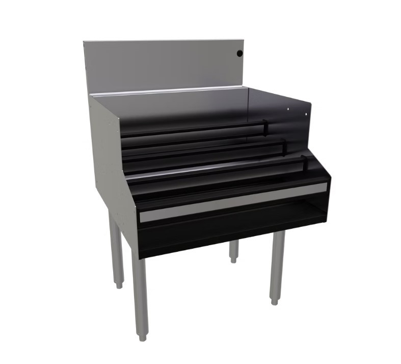 Bottle Display Unit 24X24X37 IN Stainless Steel 4 Levels 1/Each