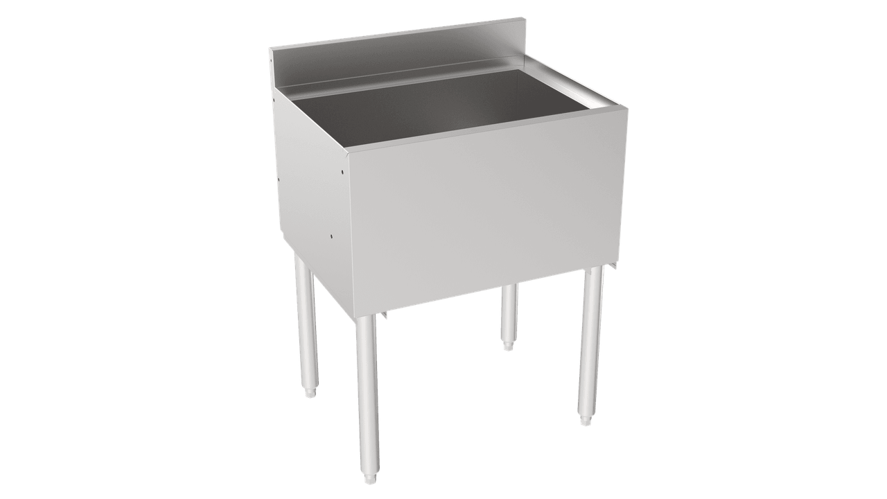 Silver Series Ice Bin 24X18.5X30 IN No Cold Plate 1/Each