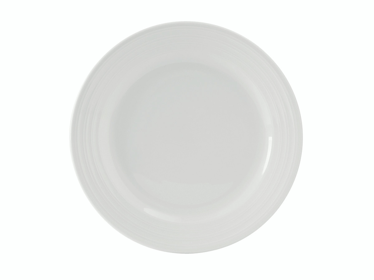 Pacifica Plate 9 IN China Porcelain White Round Fully Vitrified Oven Safe Dishwasher Safe Microwave Oven Safe 24/Case